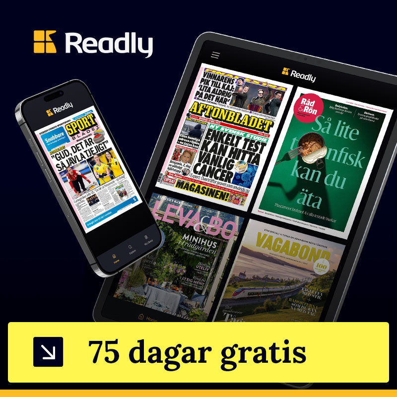 75 dagar obegränsad läsning med Readly