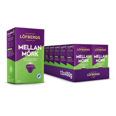 12 st Bryggkaffe Mellanmörk 450g