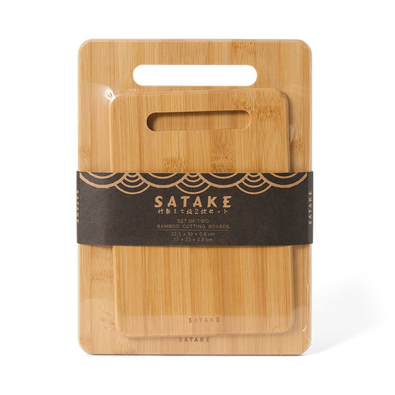 Skärbräda bambu 2-pack