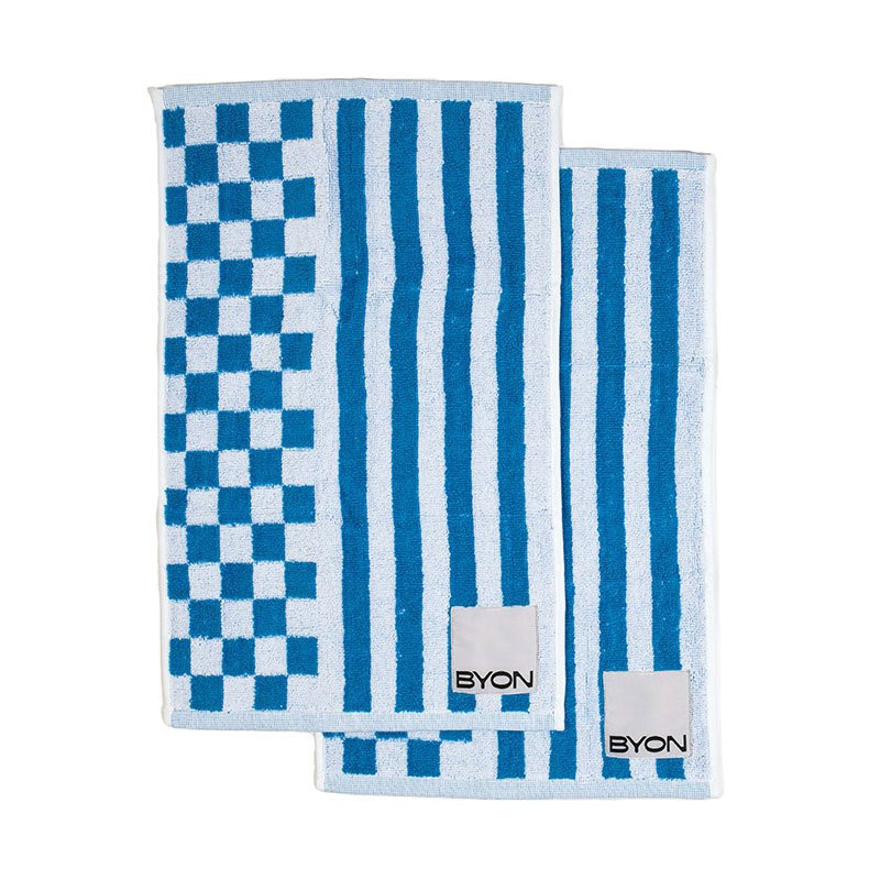 2-pack Handdukar Rio 30x50 cm Blå/Vit