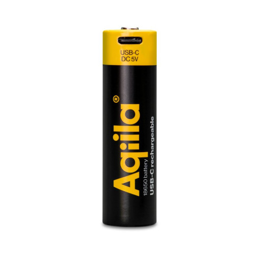Uppladdningsbart USB-C Li batteri 18650 