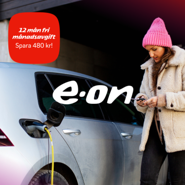 Få 12 månaders fri månadsavgift på ett elavtal hos E.ON