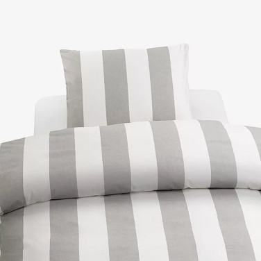 Bäddset 2-Dels Set Block Stripe Grå