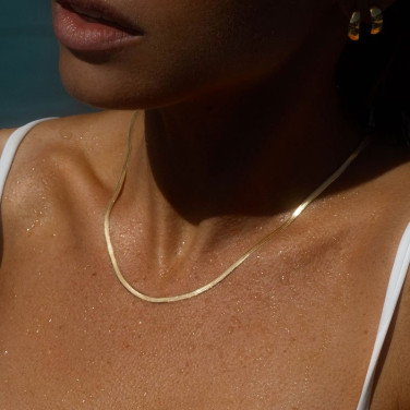 Halsband Thin snake gold
