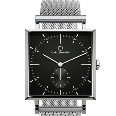Klocka Granit Deluxe Silver Mesh