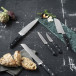 Knivset Pluton 5 delar stål/svart