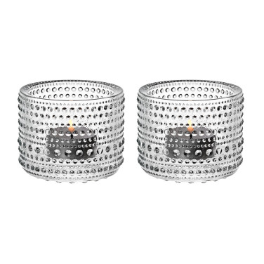Kastehelmi ljuslykta 64 mm klar 2 st
