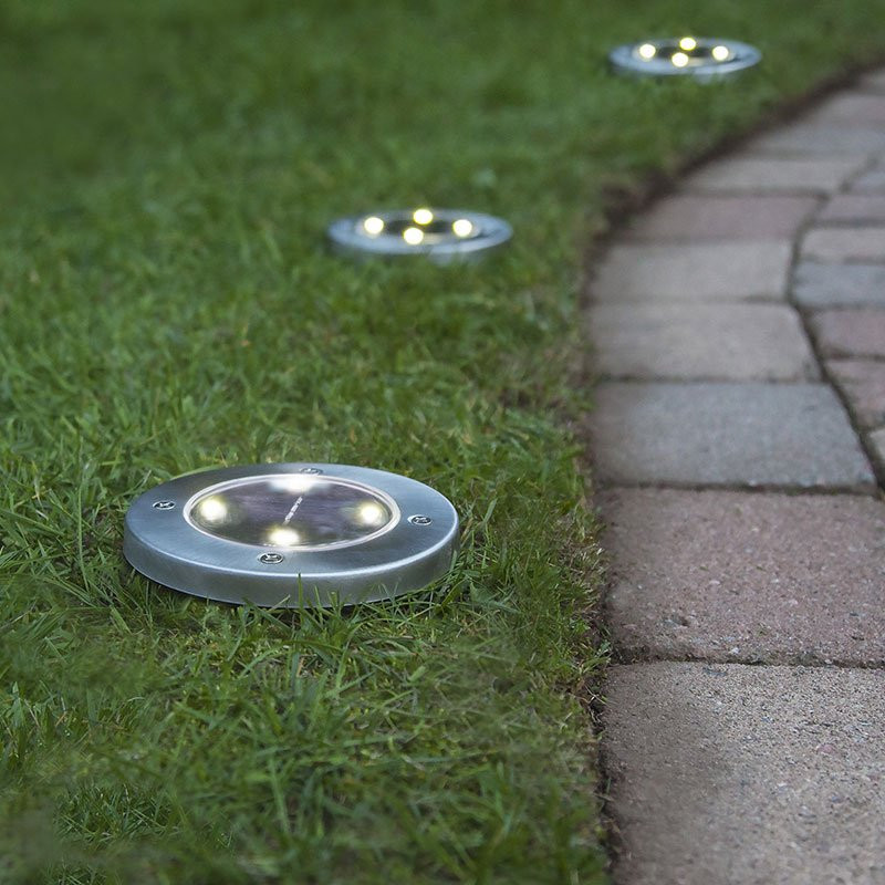 Solcellsspotlight Lawnlight 3-pack
