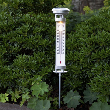 Solcellsladdad utomhustermometer Celsius
