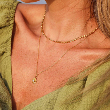 Halsband Mini Odessa Gold Crystal